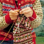 Handmade Colorful Knit Top Scottish NYT