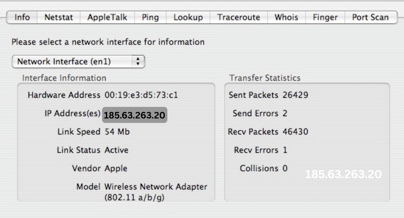 How to Identify the Location of IP Address 185.63.263.20