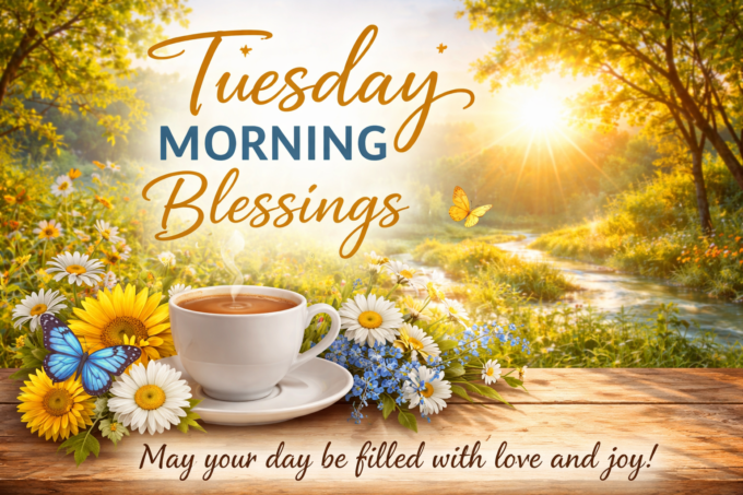 Uplifting Tuesday Morning Blessings to Share with Loved Ones